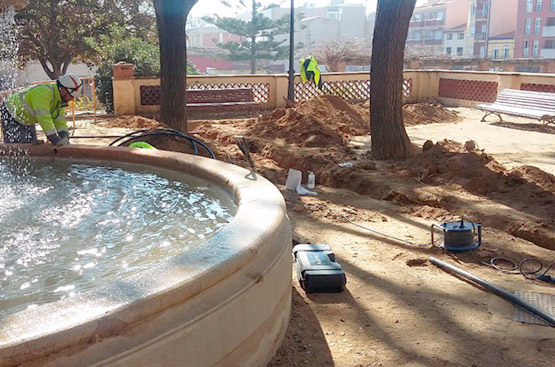 Obras en el parque